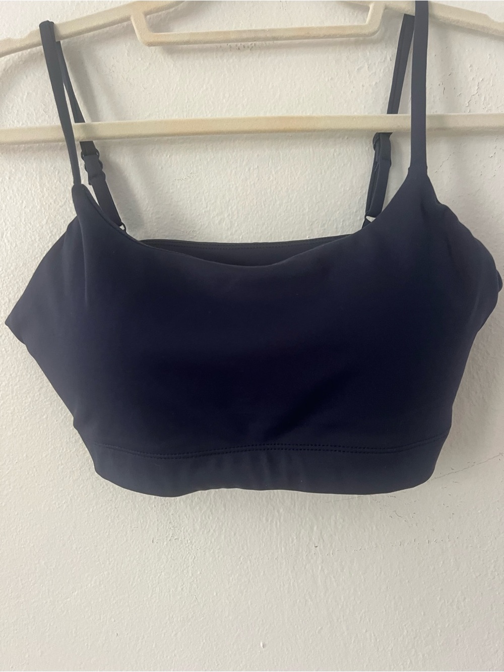 Navy Blue Cropped Bralette Tank Top
